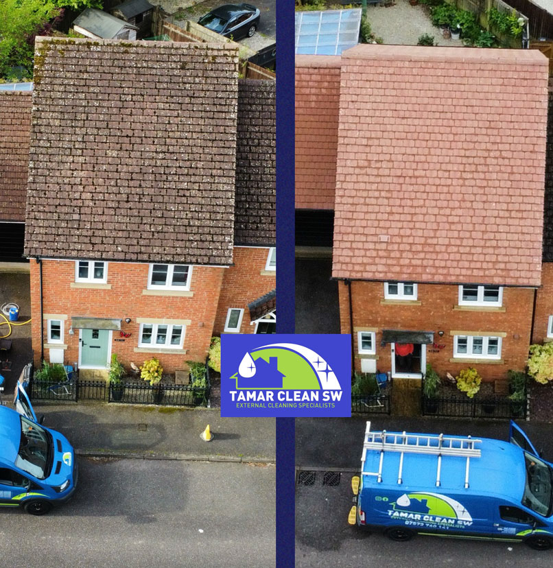 Roof Cleaning Plymouth Devon | Roof Moss Removal Saltash Cornwall |Roof Cleaning | Slate Roof Cleaning | Commercial Roof Cleaning 