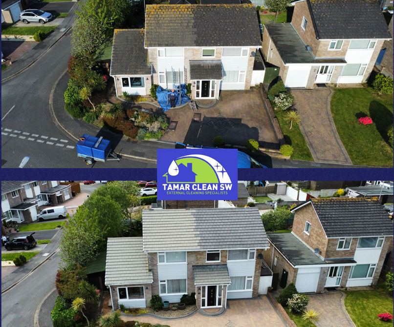 Roof Cleaning Plymouth Devon | Roof Moss Removal Saltash Cornwall |Roof Cleaning | Slate Roof Cleaning | Commercial Roof Cleaning 